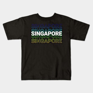 Singapore City Kinetic Design Kids T-Shirt